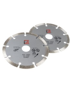 1 - Lot de 2 disques diamantes 125 mm Holzmann ws125dts