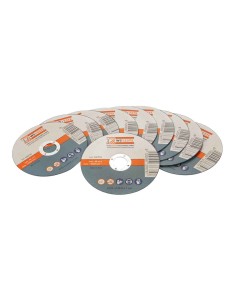1 - Jeu de 10 disques a tronconner abrasifs pour metaux 125x1 mm