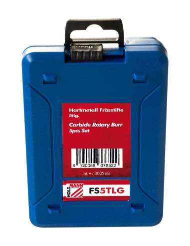 Kit de 5 limes rotatives carbure hm Holzmann fs5tlg
