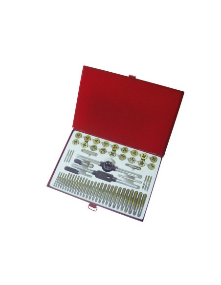 1 - Jeu de tarauds et filieres M2-m12 Holzmann gbm58tin