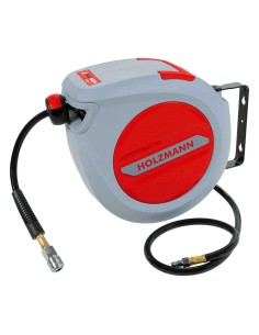 Enrouleur automatique de tuyau d'air comprime 10m 3/8 Holzmann lsr10air