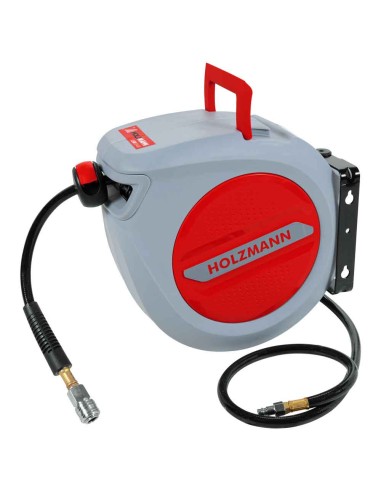 Enrouleur automatique de tuyau d'air comprime 10m 3/8 Holzmann lsr10air