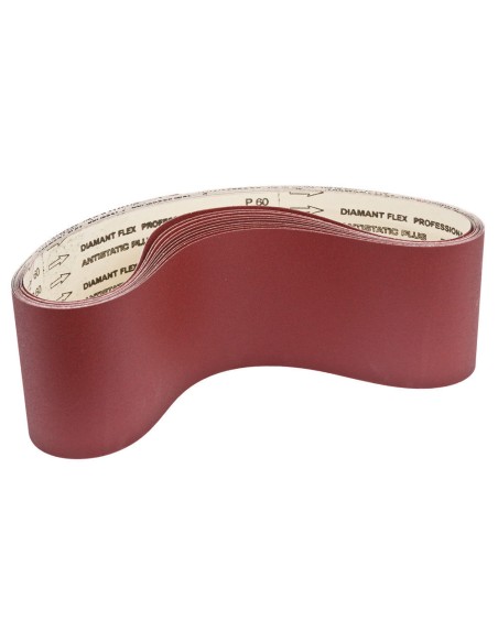 1 - Jeu de 10 bandes abrasives corindon 1180x75 gr 60/80/100/120