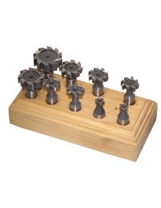 1 - Jeu de 9 fraises pour cles a fraiser le metal Holzmann tnf9tlg