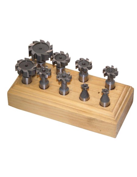 1 - Jeu de 9 fraises pour cles a fraiser le metal Holzmann tnf9tlg