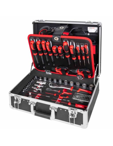1 - Mallette a outils complete avec 119 outils Holzmann wzk119eco