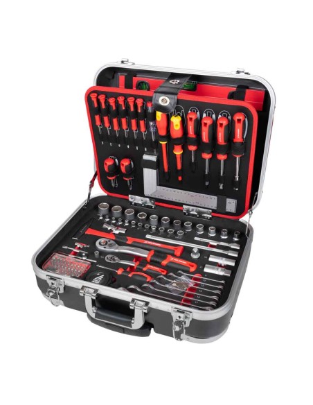 1 - Mallette a outils complete avec 167 outils Holzmann wzk167pro