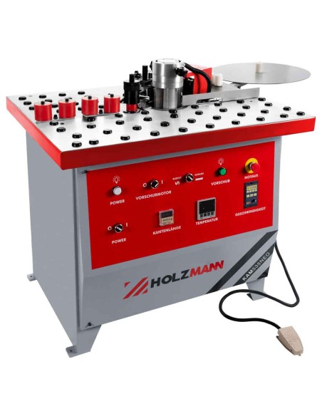 1 - Plaqueuse de chants semi-automatique pour bois Holzmann kam535neo_400v