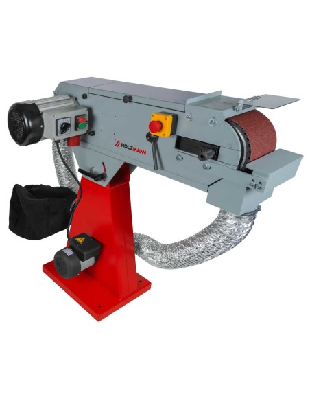 1 - Ponceuse a bande pour metaux avec aspirateur 2000x150mm Holzmann msm150abs_400v