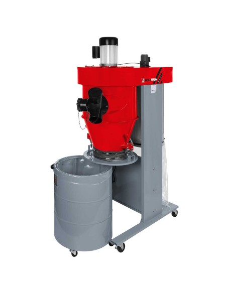 3 - Aspirateur de copeaux cyclonique sur roues Holzmann rle1500_230v