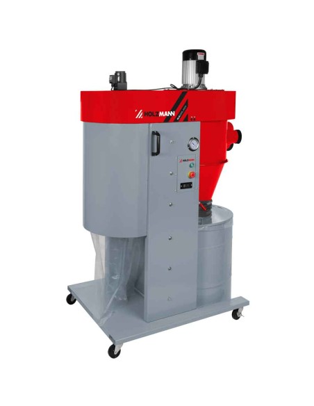 1 - Aspirateur de copeaux cyclonique sur roues Holzmann rle2200_400v