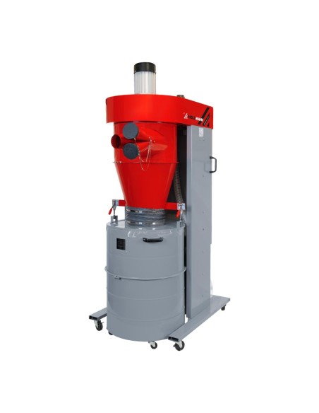 1 - Aspirateur de copeaux cyclonique sur roues Holzmann rle3000_400v