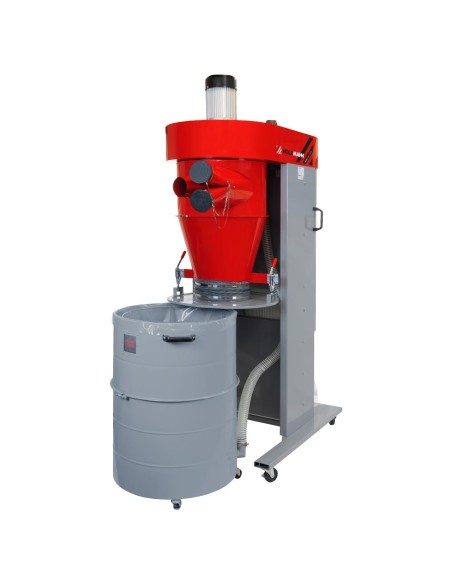 2 - Aspirateur de copeaux cyclonique sur roues Holzmann rle3000_400v