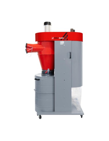 5 - Aspirateur de copeaux cyclonique sur roues Holzmann rle3000_400v