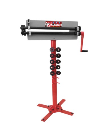 Plaqueuse de chants manuelle a rouleaux pour tole Holzmann skm470s