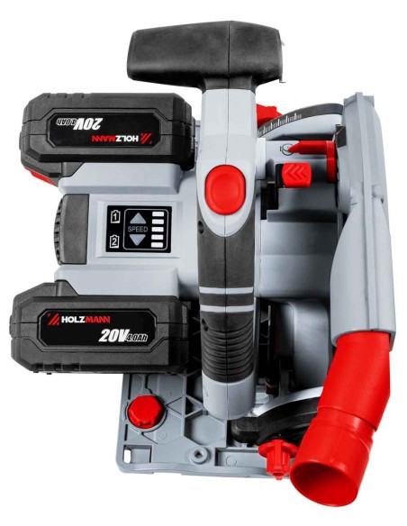 5 - Scie circulaire a immersion 165mm batterie 2x20v Holzmann tas165akku