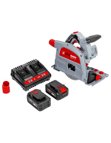 6 - Scie circulaire a immersion 165mm batterie 2x20v Holzmann tas165akku