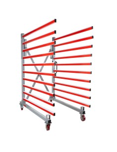 Chariot a cremaillere mobile extensible pour panneaux Holzmann taw140