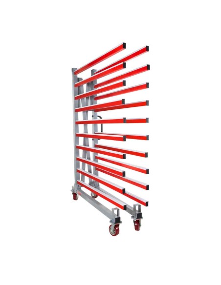 Chariot a cremaillere mobile extensible pour panneaux Holzmann taw140