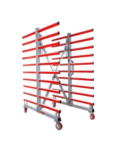 1 - Chariot a cremaillere mobile extensible pour panneaux Holzmann taw70duo
