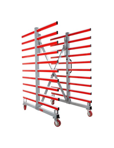 1 - Chariot a cremaillere mobile extensible pour panneaux Holzmann taw70duo
