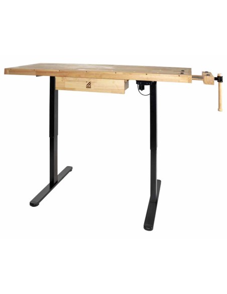 3 - Etabli en bois reglable en hauteur pour menuiserie wb150elift_230v