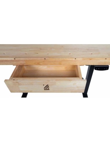 4 - Etabli en bois reglable en hauteur pour menuiserie wb150elift_230v