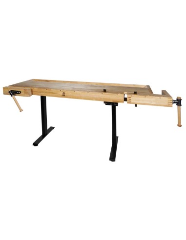 1 - Etabli en bois reglable en hauteur pour menuiserie wb210elift_230v