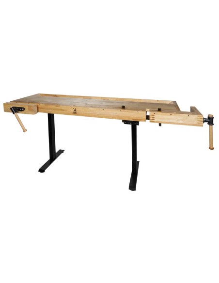 1 - Etabli en bois reglable en hauteur pour menuiserie wb210elift_230v