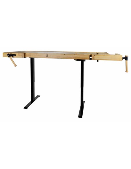 2 - Etabli en bois reglable en hauteur pour menuiserie wb210elift_230v