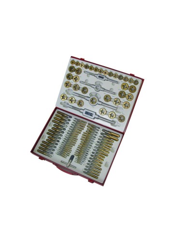 Jeu de tarauds et filieres metriques m2-m18 Holzmann gbm110tin