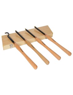 Jeu de 4 gouges a bois 602mm avec plaque hm interchangeable Holzmann h4tlgxl