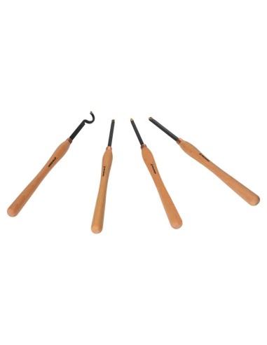 Jeu de 4 gouges a bois 602mm avec plaque hm interchangeable Holzmann h4tlgxl