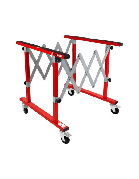 1 - Chevalet extensible pliable avec roulettes Holzmann kb100twin