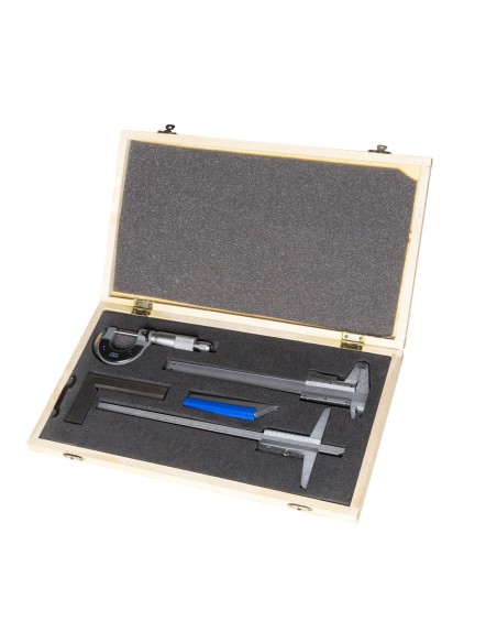 1 - Ensemble d'instruments de mesure calibre-micrometre-carre Holzmann mwk5