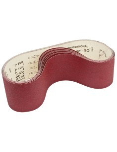 1 - Jeu de 10 bandes abrasives corindon 1220x100 gr 60/80/100/120