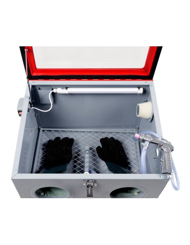 3 - Sableuse cabine de paillasse de 90 litres Holzmann sk90_230v