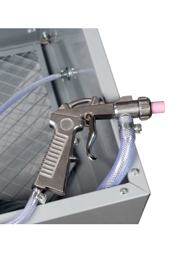 4 - Sableuse cabine de paillasse de 90 litres Holzmann sk90_230v