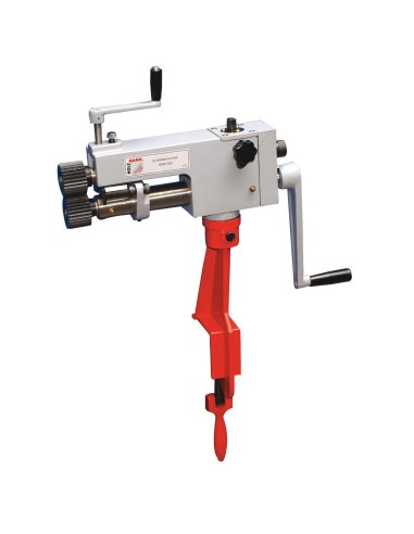 1 - Plaqueuse de chants manuelle a rouleaux pour tole Holzmann skm200