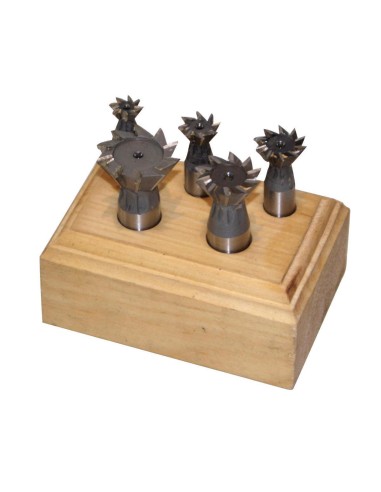 1 - Fraises a queue d'aronde pour metal 60 degres 13-16-20-25-32 mm Holzmann ssf5