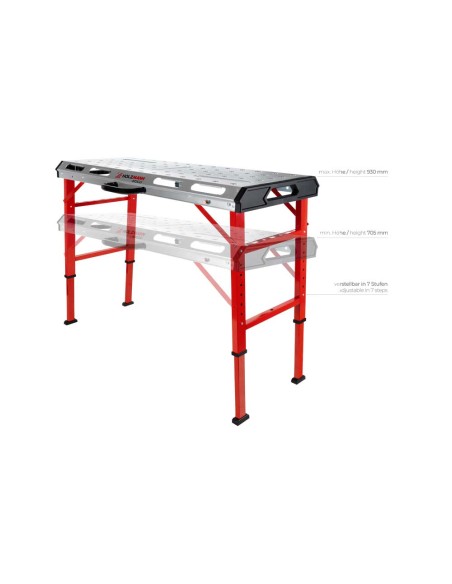 6 - Table de soudage pliante portative 1068x532 mm Holzmann st2go