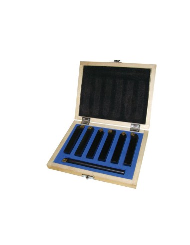 Coffret de 7 outils pour tour a metaux 12mm Holzmann 7tlg12hq