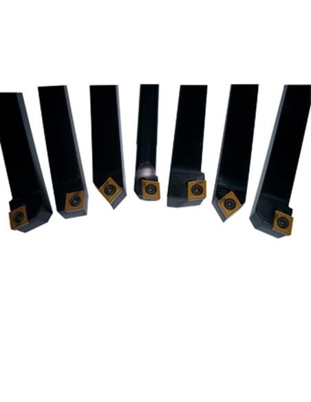 Coffret de 7 outils pour tour a metaux 12mm Holzmann 7tlg12hq