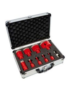 1 - Set de 9 fraises diamantees pour gres 6-68mm Holzmann dtbks6-68