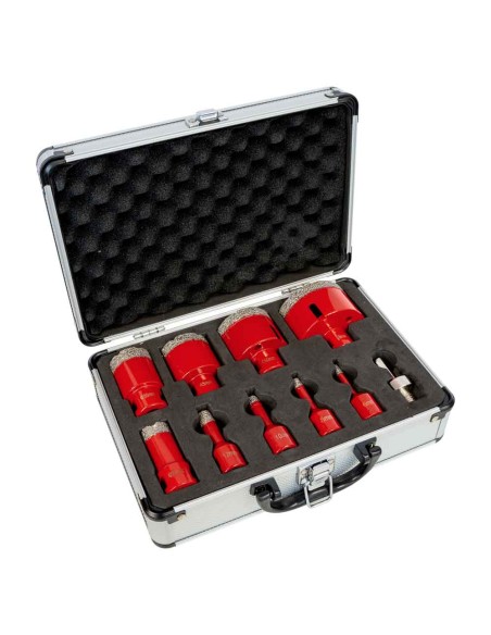 1 - Set de 9 fraises diamantees pour gres 6-68mm Holzmann dtbks6-68