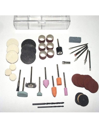 2 - Kit 64 accessories outil pour dremel fraiser Scheppach travail bois