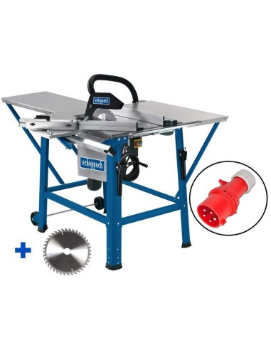 1 - Scie circulaire sur table 315mm 2800w 400v + lame de rechange Scheppach ts310