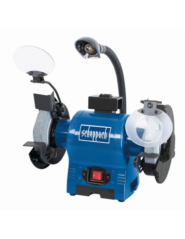 Smerigliatrice da banco da 6" ø150mm 370w con doppio disco Scheppach bg150