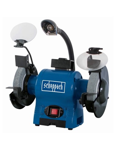 Smerigliatrice da banco da 6" ø150mm 370w con doppio disco Scheppach bg150