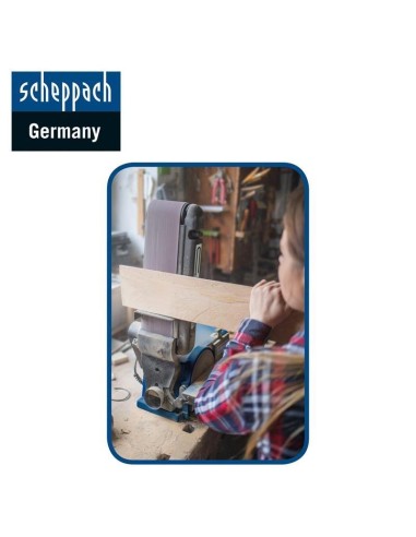 Levigatrice combinata da banco nastro 100 mm disco 150 mm Scheppach bts800